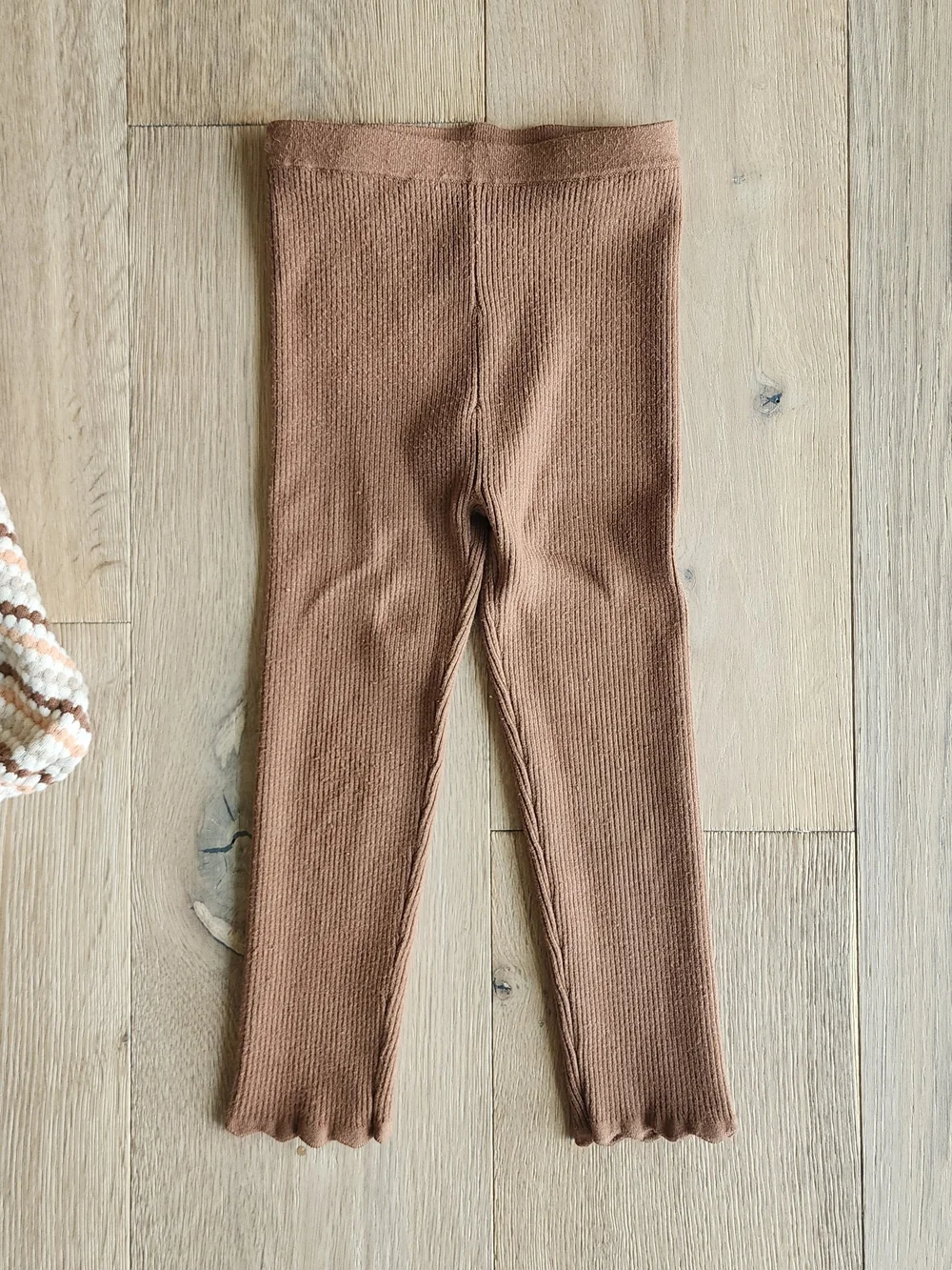 Rylee + Cru Cream, Tan & Brown Striped Cowl Sweater Set